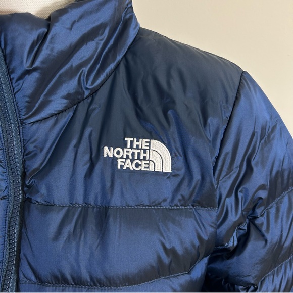 The North Face Women's Aconcagua Jacket Down Zip Coat Shady Blue Sz L